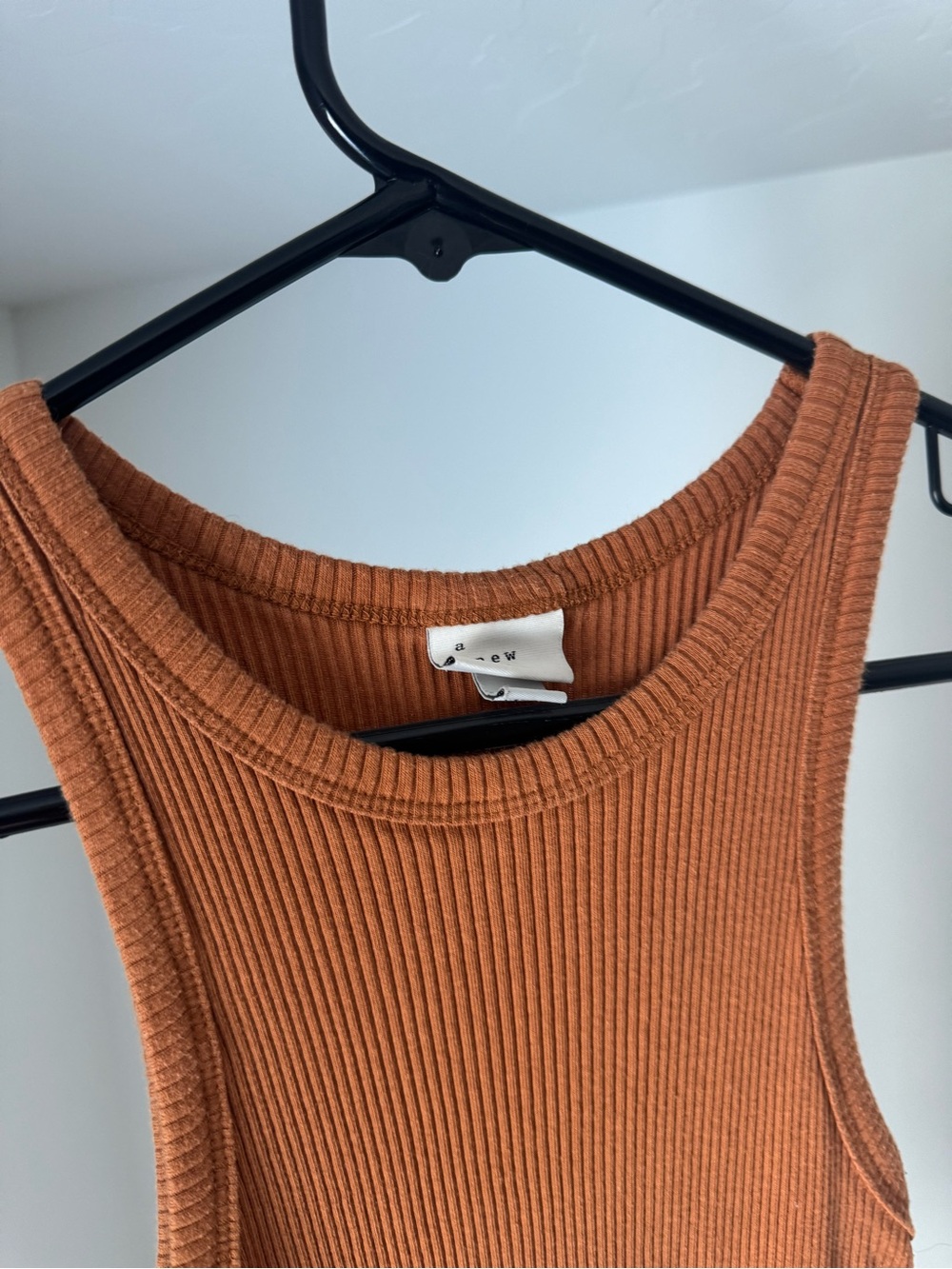 Women’s Ribbed Tank - Rust - Picture 2 of 5